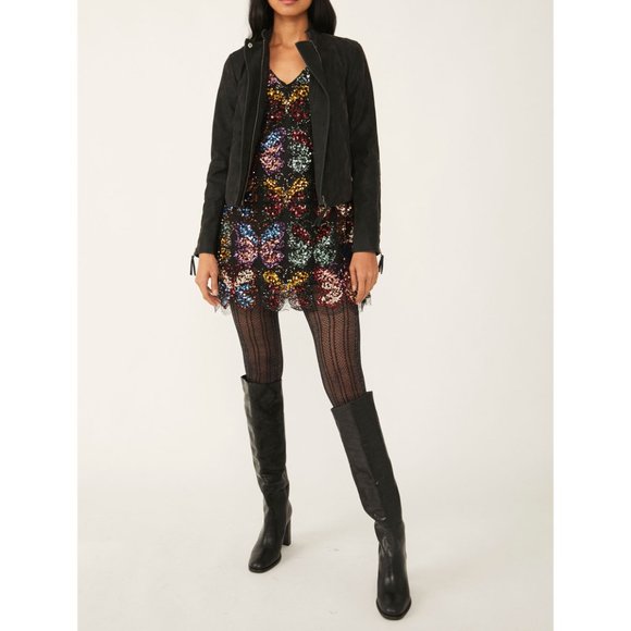 Free People Multicolor Sequin Mini Dress - Picture 3 of 8